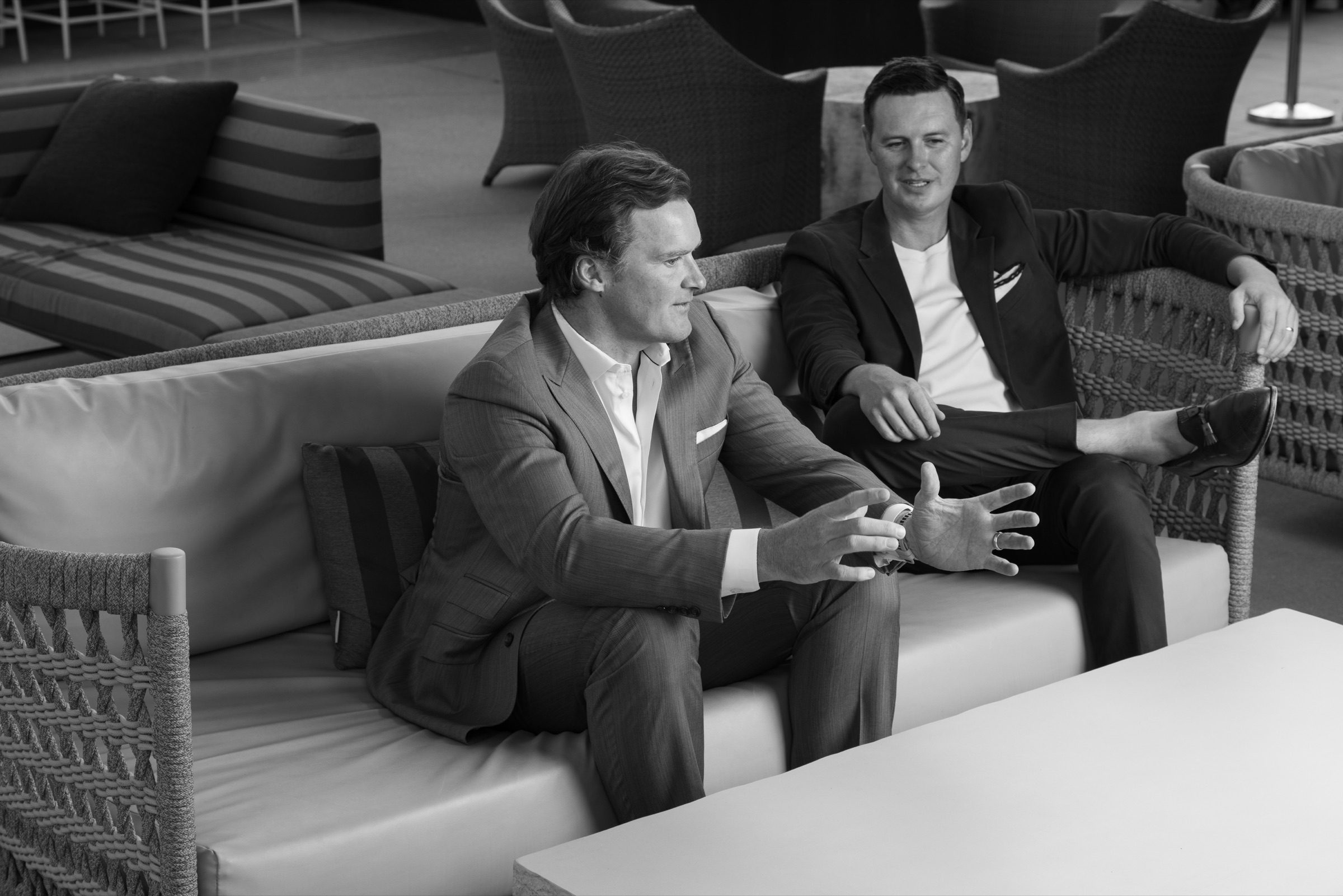 Bonner and David in conversation